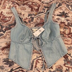 Cute denim top